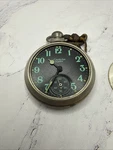 Endura Stuffy Black Dial And Silver Pocket Watch. Fixed Price $24.99.