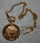 Vintage Novelty Pocket Watch And Chain. Fixed Price $9.99.