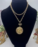 Vintage Rare Andre Rivalla 17 Jewel Pocket Watch Gold Tone Blue Enamel 70S. Fixed Price $108.00.