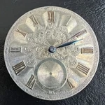 Moulinie" Geneve Pocket Watch Movement Silver Dial. Fixed Price $99.99.