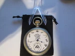 1895 18S Elgin Pocket Watch Masonic Theme Dial Runs Well.. Fixed Price $195.00.