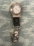 Croton Clip Pocket Watch Silver Tone Compass Carabiner Water Resistant. Fixed Price $34.00.