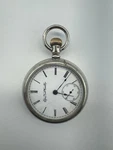 Antique 1884 Large Elgin Open Face Ore Silver Case Pocket Watch. Fixed Price $315.95.