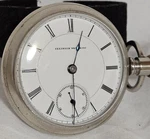 Men's Illinois Size 11JEWEL Exhibition Back Pocket Watch From 1888. Fixed Price $199.95.