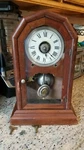 Antique Usa Seth Thomas Bell Strikes Wall & Stand Alarm Clock With Pendulum 1887. Fixed Price $499.99.