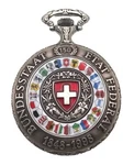 Jacques Du Manoir Swiss Pocket Watch Date Indicator Working. Fixed Price $49.99.