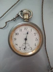 Antique 1904 Elgin 17 Jewel Adjusted Pocket Watch, Nickel Silver Case, Running. Fixed Price $165.00.