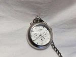 Skagen Denmark Men 385LSS Dress Chronograph Quartz Analog 42MM Pocket Watch. Fixed Price $40.00.