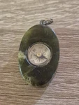 Antique Victorian Irish Connemara Marble Compass Pocket Watch Fob. Fixed Price $100.75.
