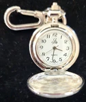 Vintage Jm Silvertone Half Hunter Quartz Watch Rhinestone Works PB74. Fixed Price $24.99.