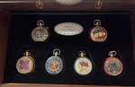 Set Of 6 Heroes The Confederacy Civil War Franklin Mint Pocket Watches. Fixed Price $209.99.