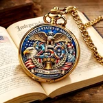 1776-2026 250TH Anniversary Commemorative Pocket Watch Retro American Style. Fixed Price $28.96.