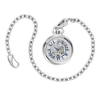 Bulova Sutton Men's Exhibition Automatic Pocket Watch 96A304. Fixed Price $455.00.