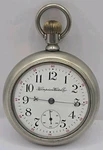 1894 Hampden New Railway 18S 17J Pocket Watch Running. Fixed Price $330.00.