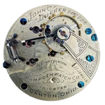 Antique 18S 1894 Hampden 17J Railroad Pocket Watch Movement John C. Dueber Usa. Fixed Price $101.70.