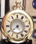 Antique C1874 Patek Philippe Solid 18K Gold Enameled Half Hunter Pocket Watch. Fixed Price $5000.00.