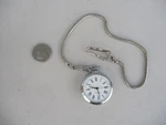 Antimagnetic Mechanical Wind Up Silver Tone Pocket Watch W/roman Numerals Works. Fixed Price $42.99.