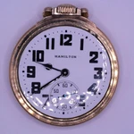 Hamilton Men's Pocket Watch Railroad Grade 992B 21J 51MM - Working. Fixed Price $595.00.