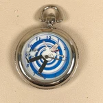Vintage Fantasma Dilbert Men Dress Silver Tone Quartz 42MM Pocket Watch. Fixed Price $38.95.