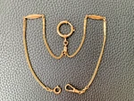 Antique Am Doble Garantie Gold Filled Double Albert Pocket Watch Chain C.1920. Fixed Price $299.00.
