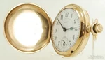 Waltham "santa Fe Route" Vintage Pocket Watch, 18 Size, 17 Jewels, Heavy Ygf Hc. Fixed Price $1181.00.