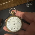 Waltham U.s.a. Gold Filled Open Face Pocket Watch White Arabic 5243302. Fixed Price $100.00.