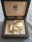 Vintage Colibri Gold-toned Pocket Watch W/chain & Knife. Fixed Price $45.00.