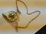 Majestime Pocket Watch W/chain Swiss 17 Jewel Skeleton Gold Tone Manual Wind. A1. Fixed Price $165.00.