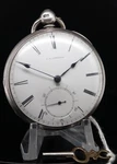 1848 L.d Goddard Railroad Time Keeper S/silver Diamond End Stone Pocket Watch. Fixed Price $1447.28.