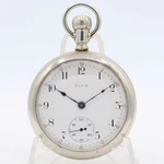 Antique 1889 Elgin Coin Edge Mechanical Pocket Watch 43 Nickel Usa Running. Fixed Price $129.95.
