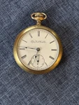Fancy 10K Gold Filled Elgin 18S 7J Scepter Pocket Watch Not Running Good Balance. Fixed Price $200.00.
