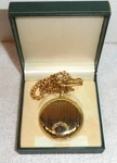 Avalon Mens Pocket Watch W/chain Box Included Running Abt 1 3/4 Dia. Fixed Price $75.00.
