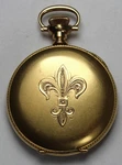 1894 Waltham 0S 7J 14K Gold Filled Hunter Pocket Watch W/ Fleur De Lis - Runs. Fixed Price $219.99.