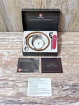 Wenger Smt Design Alarm Men's Quartz Pocket Watch Swiss W/ Box Only New Battery. Fixed Price $187.88.