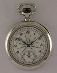 Collectible Silver Omega Grand Prix 1919 Swiss "worldtime" Pocket Watch Serviced. Fixed Price $1150.00.
