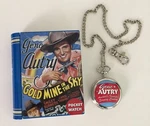 Gene Autry Schylling Pocket Watch Gold Mine The Sky W/ Tin & Chain. Fixed Price $17.99.