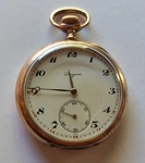 Vtg Silver & Gold Cased Longines Swiss Pocket Watch Working , Cal 19.75. Fixed Price $265.00.