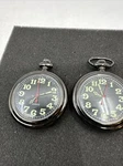 Pocket Watch "quartz" Black Casing +face. Luminous Hands Not Working For Parts 2. Fixed Price $32.00.