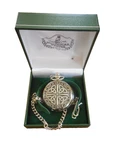 Mullingar Pewter Celtic Knot Men's Quartz Pocket Watch, Battery Operated. Fixed Price $79.95.