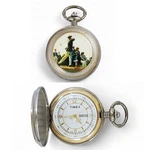 Timex Golfer Pocket Watch With Fob Gold/silver Tone Date Window New Battery. Fixed Price $49.99.
