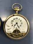 Gotham Swiss 49MM 7J Open Heart Fancy Dial 8 Day Pocket Watch. Fixed Price $299.00.