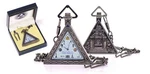 Masonic Triangle Pocket Watch With Chain & Gift Box Freemason Symbol Dial. Fixed Price $19.99.