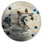 Antique 18S 1894 Illinois Multicolor 17 Jewel Hunter Pocket Watch Movement 61. Fixed Price $452.00.