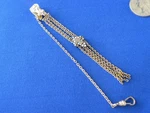Antique Victorian Pocket Watch Chain Turquoise & Pearl Fleur De Lis 1 Gone. Fixed Price $29.50.