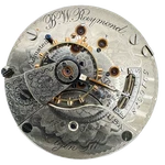 Antique 18S 1895 Elgin B.w. Raymond Hunter Railroad Pocket Watch Movement 27. Fixed Price $129.95.
