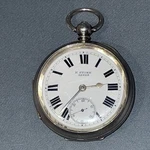 Silver English Lever Pocket Watch B'ham 1908 Dial Signed H. Stone Leeds. Fixed Price $399.43.