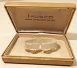 Vintage Empty Ausco Swiss Precision Watch Box Case Gold Display Storage Collect. Fixed Price $28.75.