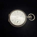 Elgin Grade 95 6S 7J Pocket Watch Coin Silver Case Bird Engraving Parts Repair. Fixed Price $350.00.