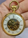Vintage Majesti 17 Jewels Skeleton Mechanical Wind Pocket Watch. Fixed Price $25.00.