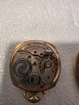 Elgin Gold Filled Square Open Faced Pocket Watch. Fixed Price $250.00.